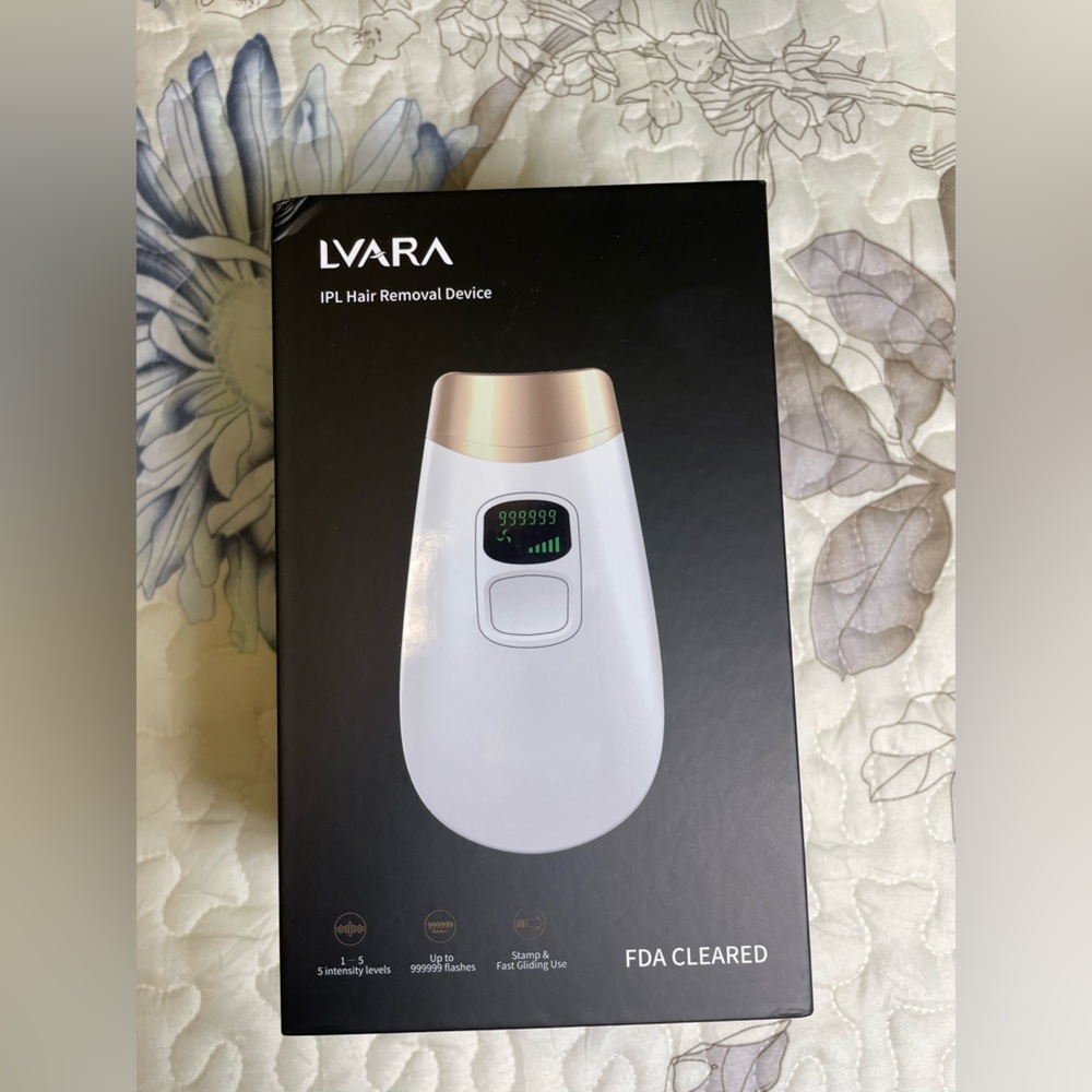LV ARA IPL Hair Removal Device - White and Gold